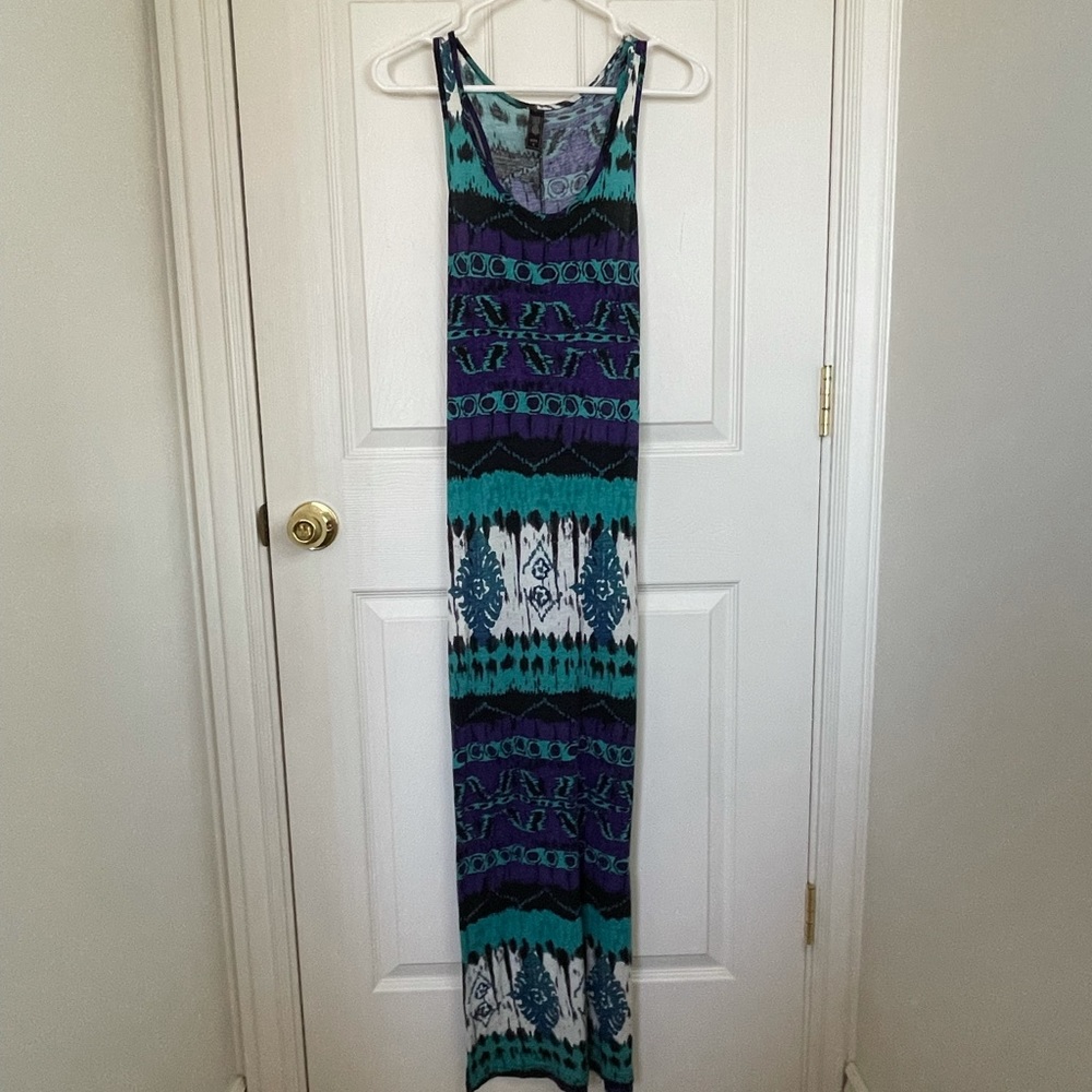Blue and purple Maxi Dress